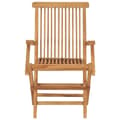 Miniatyrbild 5 av 10: vidaXL Trädgårdsstolar med beige dynor 8 st massiv teak