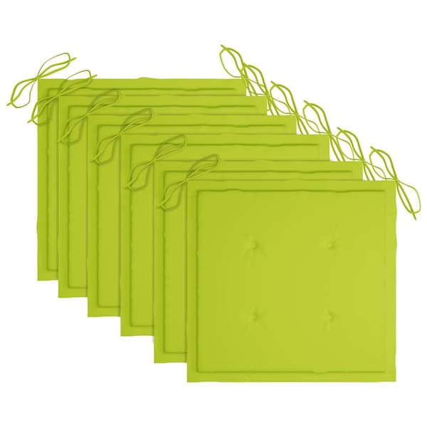 vidaXL foldbare havestole 6 stk. med hynder massivt akacietræ
