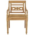 Miniatyrbilde 3 av 6: vidaXL Bataviastoler 6 stk heltre teak