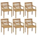 Miniatyrbilde 1 av 6: vidaXL Bataviastoler 6 stk heltre teak