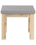 Miniatyrbillede 6 af 9: Taburetsæt 2 stk Grå Lyst Træ Fibercement Akacietræ 50x40 cm Industriel Moderne Design Sæt Taburet Fodskammel Skammel Fodstøtte Udendørs