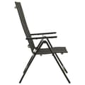 Miniatyrbillede 5 af 9: vidaXL foldbare havestole 2 stk. textilene og aluminium sort