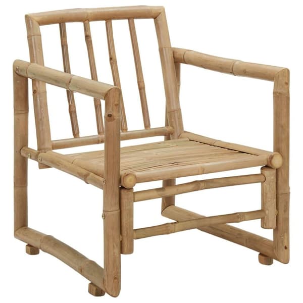 vidaXL havestole 2 stk. med hynder bambus