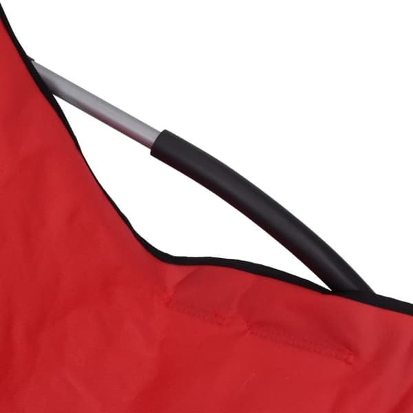 vidaXL foldbare strandstole 2 stk. stof rød