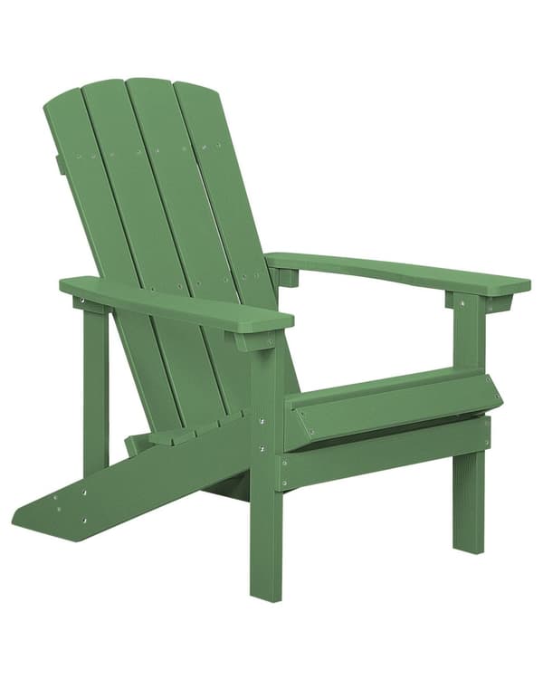Dækstol Grøn Plastik og Rustfrit Stål 88 x 88 x 75 cm Tilbehør Have Fodskammel til Altan Terrasse Indretning Skandinavisk Udendørs Retro Stil