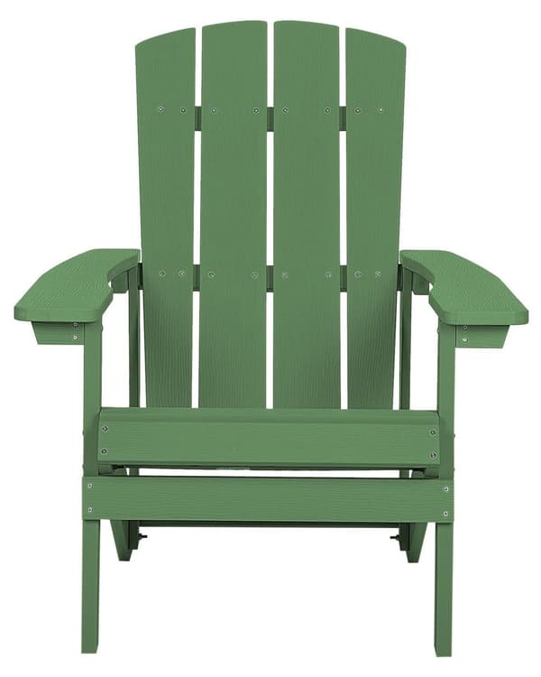 Dækstol Grøn Plastik og Rustfrit Stål 88 x 88 x 75 cm Tilbehør Have Fodskammel til Altan Terrasse Indretning Skandinavisk Udendørs Retro Stil