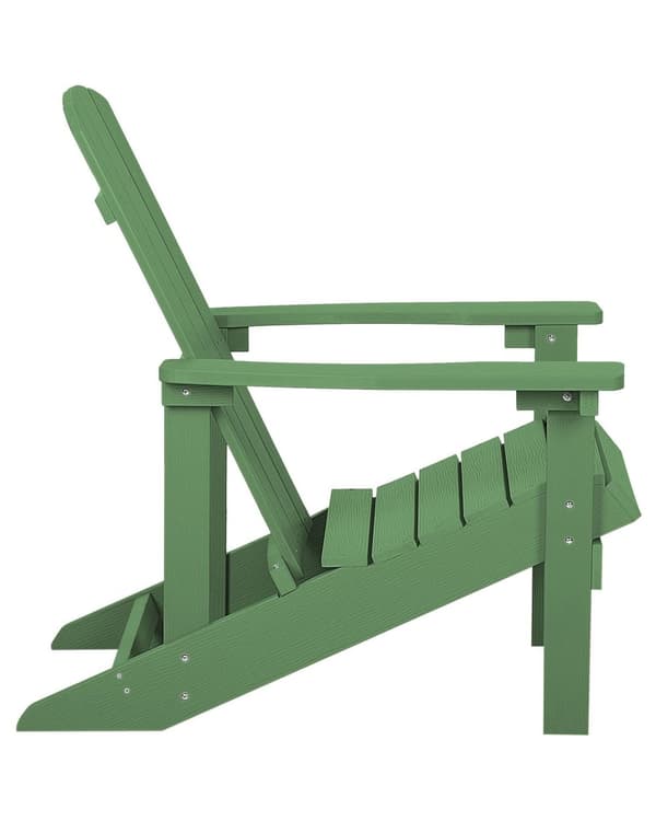 Dækstol Grøn Plastik og Rustfrit Stål 88 x 88 x 75 cm Tilbehør Have Fodskammel til Altan Terrasse Indretning Skandinavisk Udendørs Retro Stil