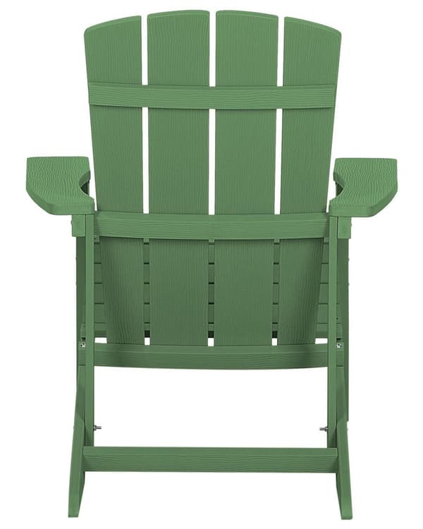 Dækstol Grøn Plastik og Rustfrit Stål 88 x 88 x 75 cm Tilbehør Have Fodskammel til Altan Terrasse Indretning Skandinavisk Udendørs Retro Stil