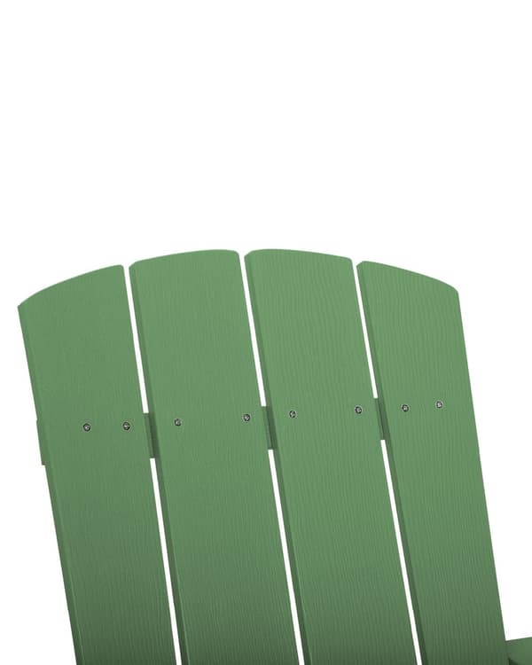 Dækstol Grøn Plastik og Rustfrit Stål 88 x 88 x 75 cm Tilbehør Have Fodskammel til Altan Terrasse Indretning Skandinavisk Udendørs Retro Stil