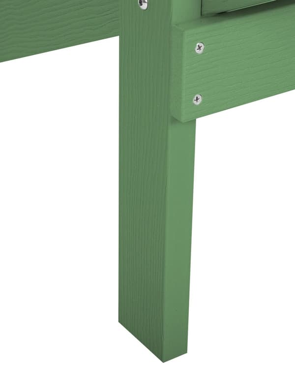 Dækstol Grøn Plastik og Rustfrit Stål 88 x 88 x 75 cm Tilbehør Have Fodskammel til Altan Terrasse Indretning Skandinavisk Udendørs Retro Stil