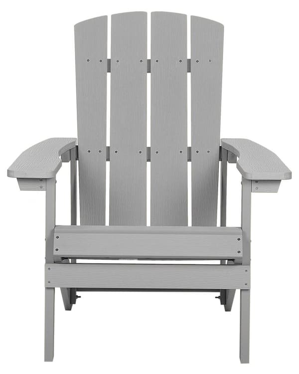 Dækstol Lysegrå Plastik Rustfrit Stål 88 x 88 x 75 cm Tilbehør Have Fodskammel til Altan Terrasse Indretning Skandinavisk Udendørs Retro Stil