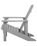 Miniatyrbillede 6 af 11: Dækstol Lysegrå Plastik Rustfrit Stål 88 x 88 x 75 cm Tilbehør Have Fodskammel til Altan Terrasse Indretning Skandinavisk Udendørs Retro Stil