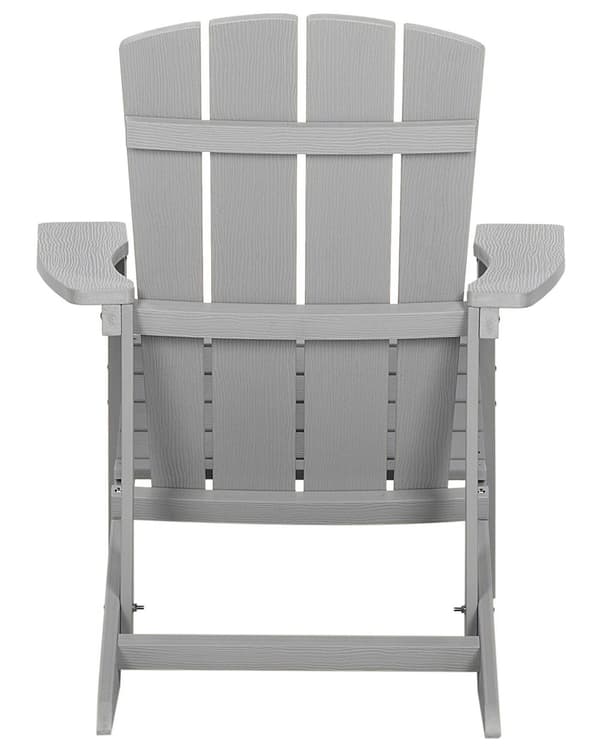 Dækstol Lysegrå Plastik Rustfrit Stål 88 x 88 x 75 cm Tilbehør Have Fodskammel til Altan Terrasse Indretning Skandinavisk Udendørs Retro Stil