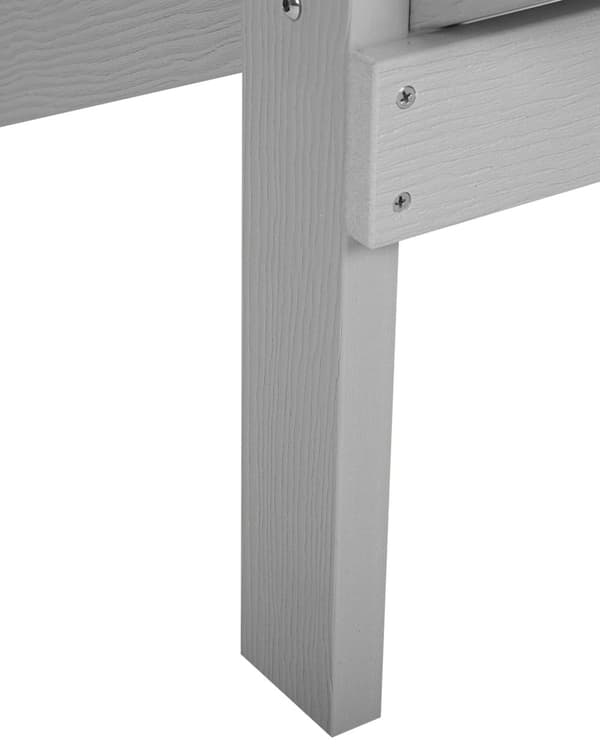 Dækstol Lysegrå Plastik Rustfrit Stål 88 x 88 x 75 cm Tilbehør Have Fodskammel til Altan Terrasse Indretning Skandinavisk Udendørs Retro Stil