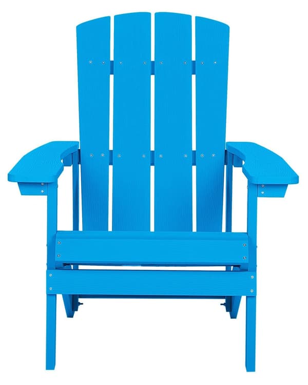 Dækstol Blå Plastik og Rustfrit Stål 88 x 88 x 75 cm Tilbehør Have Fodskammel til Altan Terrasse Indretning Skandinavisk Udendørs Retro Stil
