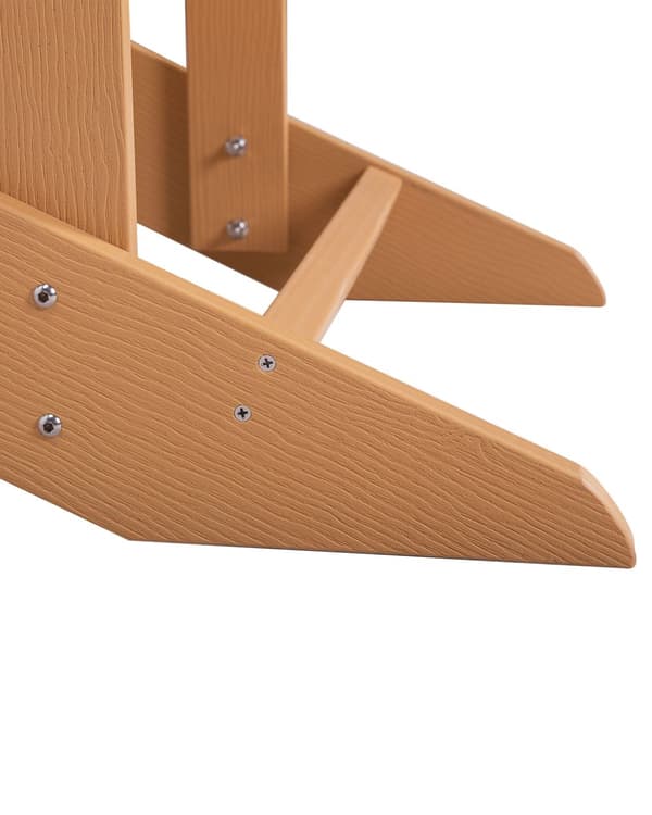 Dækstol Teak Plastik og Rustfrit Stål 88 x 88 x 75 cm Tilbehør Have Fodskammel til Altan Terrasse Indretning Skandinavisk Udendørs Retro Stil