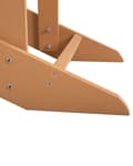Miniatyrbillede 10 af 11: Dækstol Teak Plastik og Rustfrit Stål 88 x 88 x 75 cm Tilbehør Have Fodskammel til Altan Terrasse Indretning Skandinavisk Udendørs Retro Stil