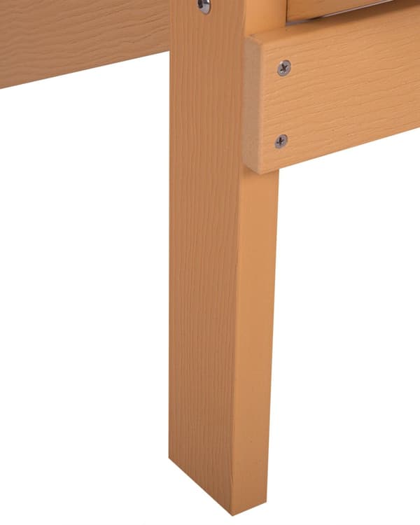 Dækstol Teak Plastik og Rustfrit Stål 88 x 88 x 75 cm Tilbehør Have Fodskammel til Altan Terrasse Indretning Skandinavisk Udendørs Retro Stil