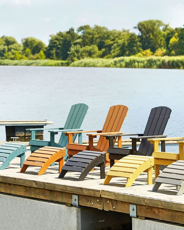 Dækstol Teak Plastik og Rustfrit Stål 88 x 88 x 75 cm Tilbehør Have Fodskammel til Altan Terrasse Indretning Skandinavisk Udendørs Retro Stil