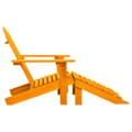 Miniatyrbillede 3 af 8: vidaXL Adirondack-havestol med fodstøtte massivt grantræ orange