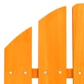 Miniatyrbillede 6 af 8: vidaXL Adirondack-havestol med fodstøtte massivt grantræ orange