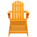 Miniatyrbillede 2 af 8: vidaXL Adirondack-havestol med fodstøtte massivt grantræ orange