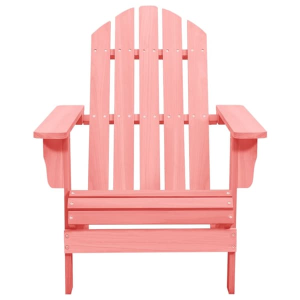 vidaXL Adirondack-havestol massivt grantræ lyserød