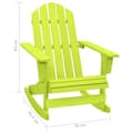 Pikkukuva 6 / 6: vidaXL Adirondack-puutarhan keinutuoli täysi kuusi vihreä