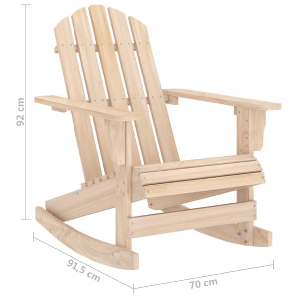 vidaXL Adirondack gyngestol for hage heltre gran