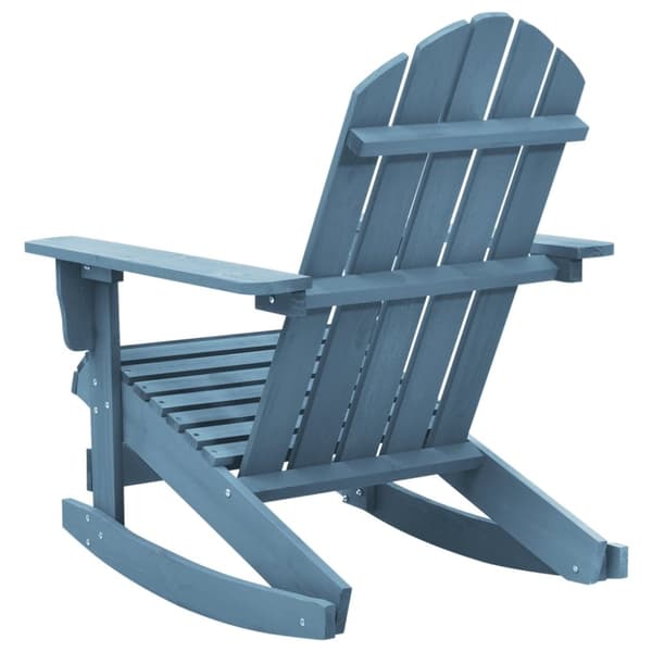 vidaXL Adirondack gyngestol for hage heltre gran blå