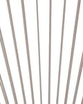 Miniatyrbillede 9 af 10: Havestole Lysegrå Rattan Sort Pulverlakerede Stålben sæt 70 x 90 cm Udendørs Altan Stabelbar Lounge med Dupper Retro Rund Flet Moderne Design