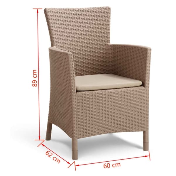Keter Trädgårdsstol Iowa cappuccino 215519