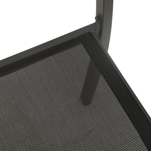 vidaXL Trädgårdsstolar 4 st textilen och stål svart och antracit