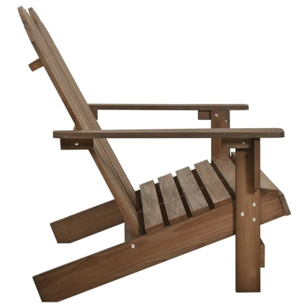 vidaXL 2-personers Adirondack-havestol massivt grantræ brun