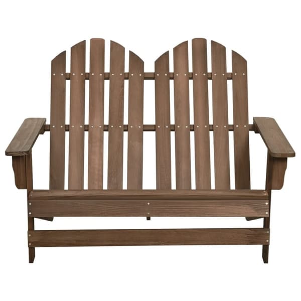 vidaXL 2-personers Adirondack-havestol massivt grantræ brun