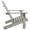 Miniatyrbilde 3 av 6: vidaXL Adirondack hagestol 2-seters heltre gran grå