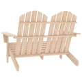 Miniatyrbilde 4 av 6: vidaXL Adirondack hagestol 2-seters heltre gran