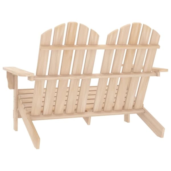 vidaXL Adirondack hagestol 2-seters heltre gran