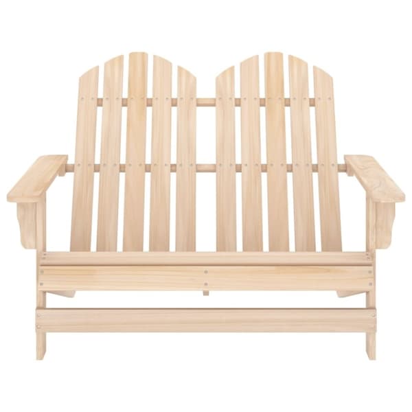 vidaXL Adirondack hagestol 2-seters heltre gran