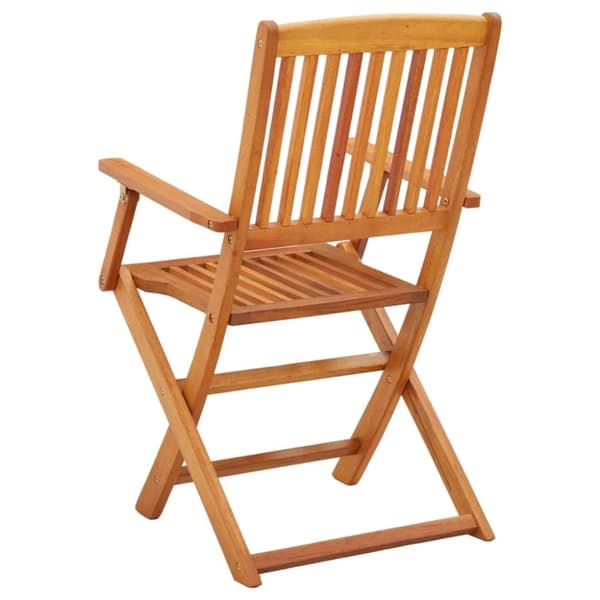 vidaXL Klappstoler 4 stk heltre eukalyptus