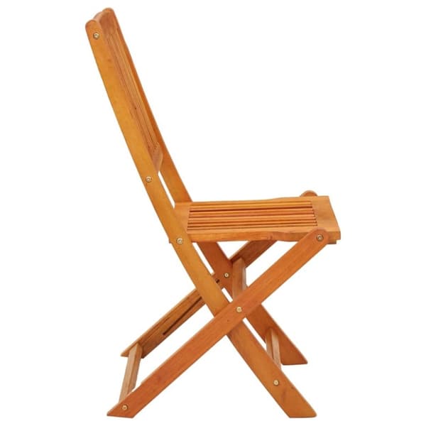 vidaXL Klappstoler 4 stk heltre eukalyptus