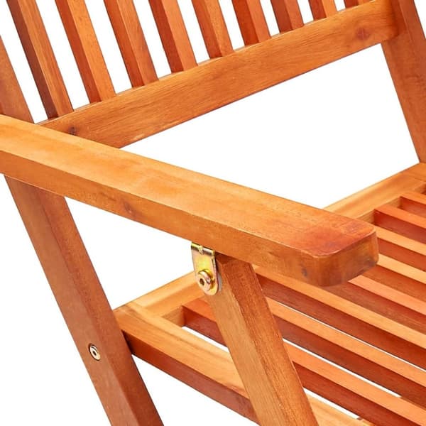 vidaXL Klappstoler 8 stk heltre eukalyptus