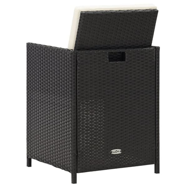 vidaXL havestole 4 stk. polyrattan sort