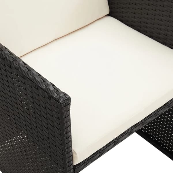 vidaXL havestole 4 stk. polyrattan sort