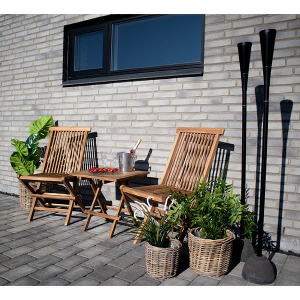 2 x Torad trädgårdsstol massiv teak.