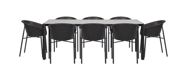 4 x  Camilla havestol sort.