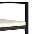 Miniatyrbillede 4 af 5: vidaXL havestole 4 stk. polyrattan sort