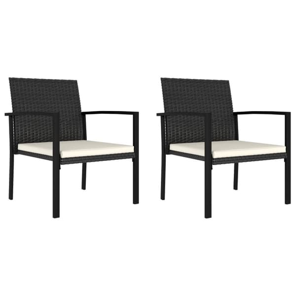 vidaXL havestole 2 stk. polyrattan sort