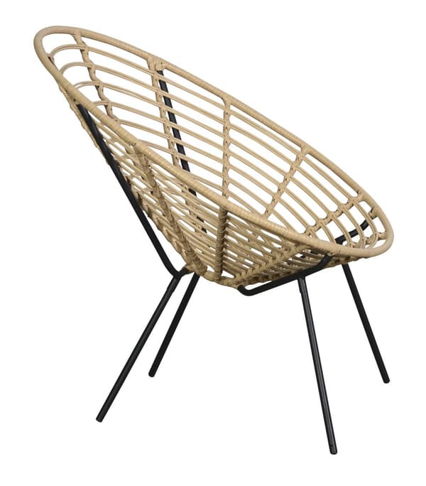 4 x Relax loungestol natur.