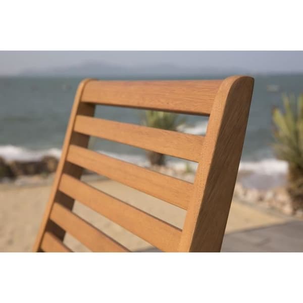 Set med 2 hopfällbara trädgårdsstolar i FSC eukalyptus - 57 x 46,5 x 90 cm